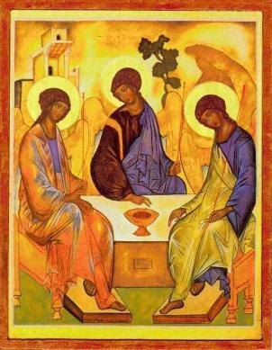 Rublev's Trinity inviting us to Communion